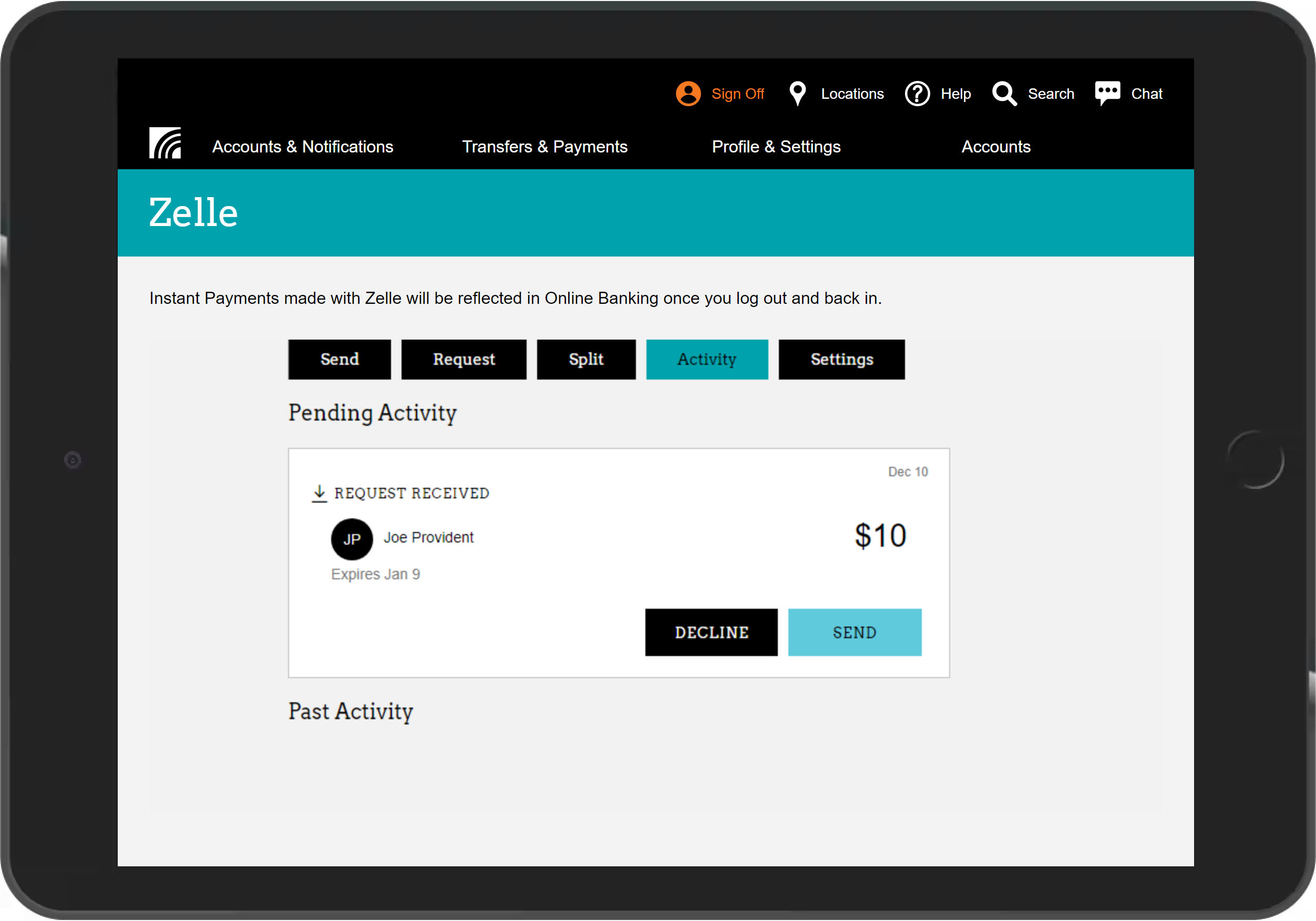 Provident Credit Union Enroll in Zelle