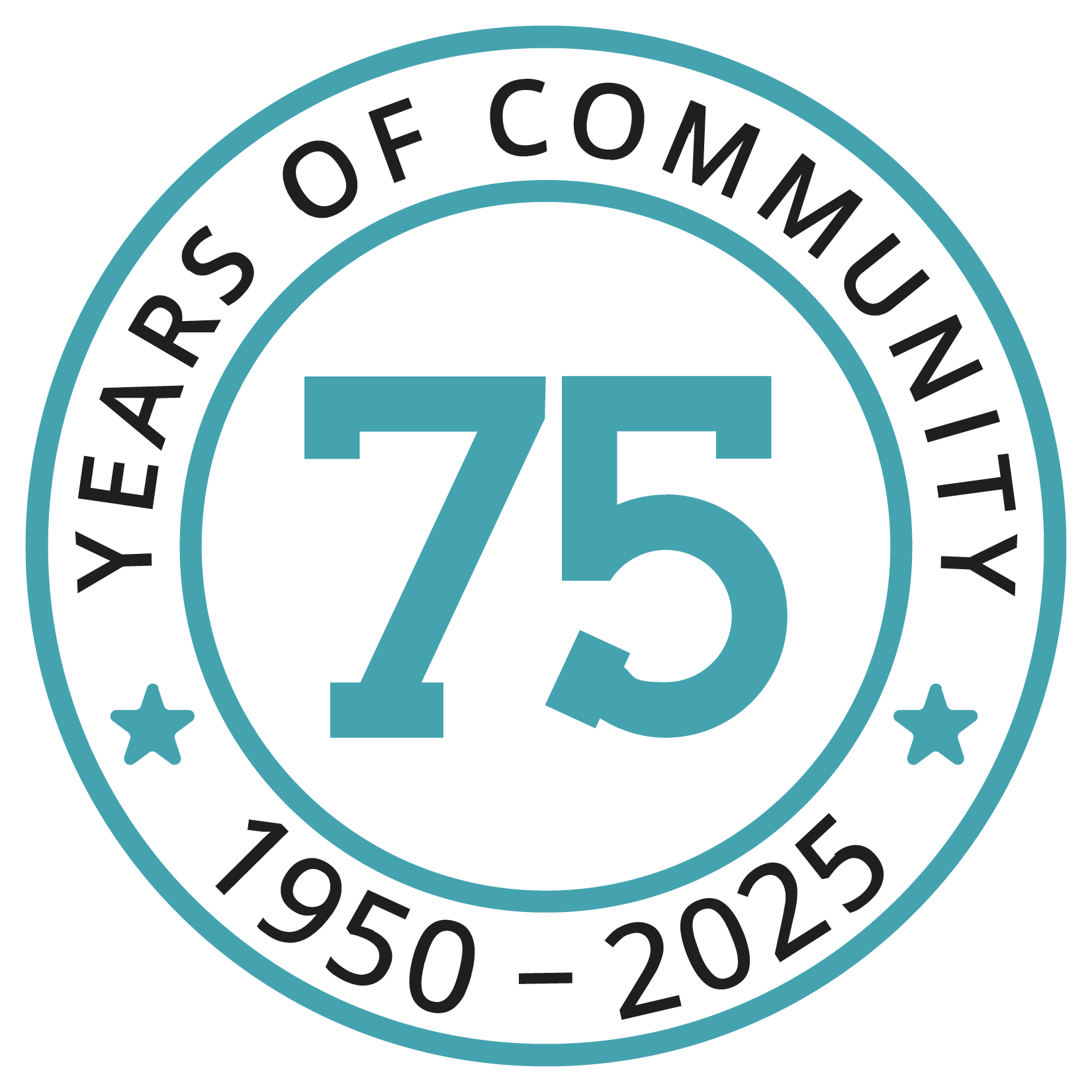 PCU 75th Anniversary Badge